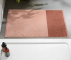 Hochwertiger Jacquard-Duschvorleger, rosé-rostfarben