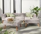 Premium-Lounge-Set mit Sitzhocker und Tablett
