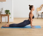 undefined, Yoga- und Fitnessmatte, blau