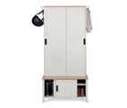 Multifunktionale Garderobe