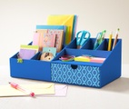 Schreibtisch-Organizer, blau