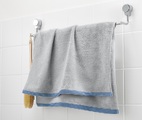 Frottier-Badetuch, grau-blau