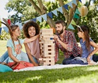 undefined, Riesen-Wackelturm aus Holz