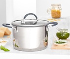 undefined, Edelstahl-Kochtopf mit Glasdeckel, 4 l