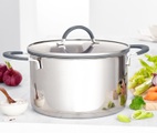 undefined, Edelstahl-Kochtopf mit Glasdeckel, 6 l