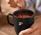 Kaffeebecher, schwarz matt
