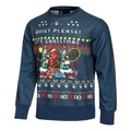 Quiet Please Ugly Christmas Sweatshirt Herren - Blau, Mehrfarbig