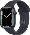 Apple, Apple Watch Series 7 GPS + Cellular 41mm Midnight Sport Band Smartwatch