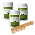 Secret of Life Hair & Nail Kapseln 3x 100 Stück mit Haarbürste