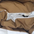 Duvetbezug aus Perkal ? 240x240cm ? Weiss & Senfgelb ? Mit Reissverschluss