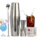 Boston Cocktail Shaker Set,Bartender Kit, For Mixed Drinks Martini Home Bar Tools Stainless Steel, Suitable For Beginners