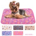 Soft Dog Bed Coral Fleece Thickened Pet Mat Warm Sleeping Blanket Dog Cat Sofa Cushion Winter Warm Portable Cover Dog Supplies