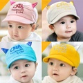 Newest Summer Newborn Baby Girl Boy SunHat Cotton Beret Hat Cartoon Striped Bear Baseball Cap Baby Hats Kids Bucket Caps