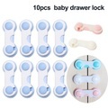 Baby Drawer Lock 10PCS Baby Drawer Lock Child Security For Cabinet Refrigerator Closet Protect Home Toddler Safety Protector