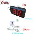 1pc nurse station display receiver 50 bed bell buzzer Patient Wireless Calling Button System