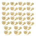 2021 Pink Initial Letter Baby Pacifier With Clips Infant Newborn Nipple For Baby Shower Gift 6M-12M