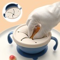 Anti-waste Baby Quantitative Snack Bowl Food Grade Silicone Baby Feeding Tableware Suction Cup Complementary Food Bowl