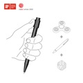 Original Rotating Decompression Fingertip Gyro Dice Spinning Pen 0.5 mm Black Gel Pen Metal Signature Office School Writing Gift
