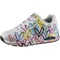 Skechers, Skechers Wedgesneaker »UNO-SPREAD THE LOVE«, mit auffälligem Graffiti-Print