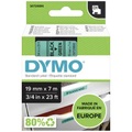 Schriftband DYMO D1 45809 Bandfarbe: Grün Schriftfarbe:Schwarz 19 mm 7 m
