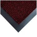 Schmutzfangmatte für innen, Flor aus Polypropylen Breite 1200 mm, pro lfd. m schwarz / rot