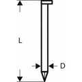 Bosch Accessories, D-Kopf Streifennagel SN34DK 80G, 3,1 mm, 80 mm, verzinkt, glatt 3000 St. Bosch Accessories 2608200008