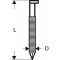 Bosch Accessories, D-Kopf Streifennagel SN34DK 65RG,2,8 mm, 65 mm, verzinkt, gerillt 3000 St. Bosch Accessories 2608200020