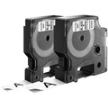 DYMO 45013 + 45803 Schriftband 2er Set Bandfarbe: Weiß Schriftfarbe: Schwarz 12 mm, 19 mm 7 m