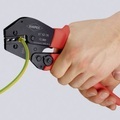Knipex 97 52 23 Crimpzange Unisolierte Kabelschuhe, Steckverbinder 16 bis 25 mm²
