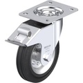 Blickle 374843 Stahlblech-Lenkrolle, Ø 160 mm mit Feststeller Ausführung (allgemein) Lenkrolle mit Feststeller