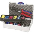 Knipex 97 90 25 Crimpzangen-Set 301teilig Isolierte Kabelschuhe, Unisolierte Steckverbinder, Flachstecker,