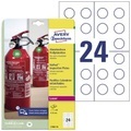 Avery-Zweckform L7802-10 Etiketten (A4) Ø 30 mm Folie Weiß 240 St. Permanent Prüfplaketten