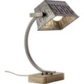 Tischlampe LED E27 40 W EEK: abhängig v. Leuchtmittel (A++ - E) Brilliant Drake 99022/46 Schwarz, Edelstahl