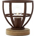 Tischlampe LED E27 40 W EEK: abhängig v. Leuchtmittel (A++ - E) Brilliant Matrix 92610/55 Rost