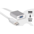 club3D DisplayPort Adapter [1x DisplayPort Stecker - 1x VGA-Buchse] Weiß