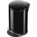Mülleimer 12 l Hailo Harmony M (Ø x H) 163 mm x 465 mm Schwarz Fuß-Tretmechanik 1 St.