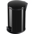 Mülleimer 12 l Hailo Pure M (Ø x H) 263 mm x 435 mm Schwarz Fuß-Tretmechanik 1 St.