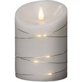 Konstsmide LED-Echtwachskerze Weiß Warm-Weiß (Ø x H) 10 cm x 14 cm