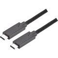Bachmann USB 2.0 Anschlusskabel [1x USB 3.1 Stecker C - 1x USB 3.1 Stecker C] 0.5 m Schwarz