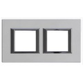 Legrand, Legrand Rahmen Axolute Silber HA4802M2HSAN