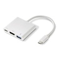 Renkforce Audio Adapter [1x USB 3.1 Stecker C - 3x HDMI-Stecker, USB 3.0 Buchse A, USB 3.1 Stecker C] Weiß