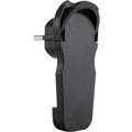 REV 0018260500 Schutzkontakt-Flachstecker 230 V Schwarz IP20