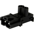 Adels-Contact 146062V9 Netz-Steckverbinder Stecker, gerade Gesamtpolzahl: 2 16 A Schwarz 200 St.