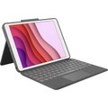Logitech Combo Touch Tablet-Tastatur mit BookCover Passend für Marke: Apple iPad (7. Generation)