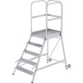 Günzburger Steigtechnik 56105 Aluminium Podesttreppe Montage mit Werkzeug Arbeitshöhe (max.): 3.2 m