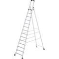 Günzburger Steigtechnik 41114 Aluminium Stufen-Stehleiter Arbeitshöhe (max.): 5.5 m