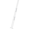 Guenzburger, Guenzburger Anlegeleiter höhenverstellbar Schiebeleiter, 3-teilig mit nivello®-Traverse 3 x 12 Sprossen