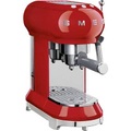 undefined, SMEG Siebträgermaschine 50s Retro Rot Espressomaschine mit Siebträger Rot 1350 W mit Milchaufschäumdüse