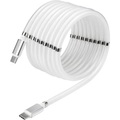 TOOLCRAFT USB-Kabel USB 2.0 USB-C™ Stecker, USB-C™ Stecker 2.00 m Weiß vergoldete Steckkontakte