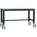 Manuflex AU7339.7016 Arbeitstisch UNIVERSAL Spezial mobil mit PVCplatte, BxTxH = 1250 x 800 x 752-972 mm Farbe: